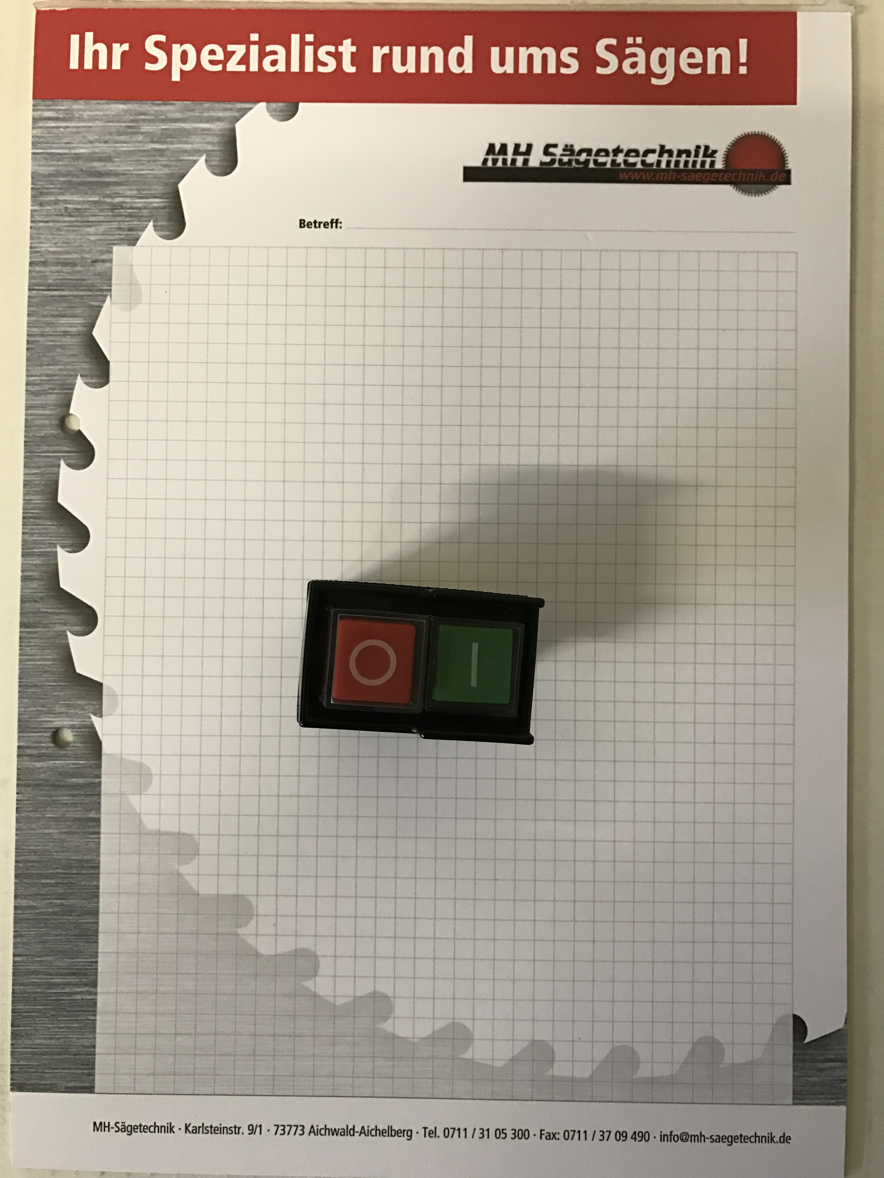 Ein/Aus Schalter