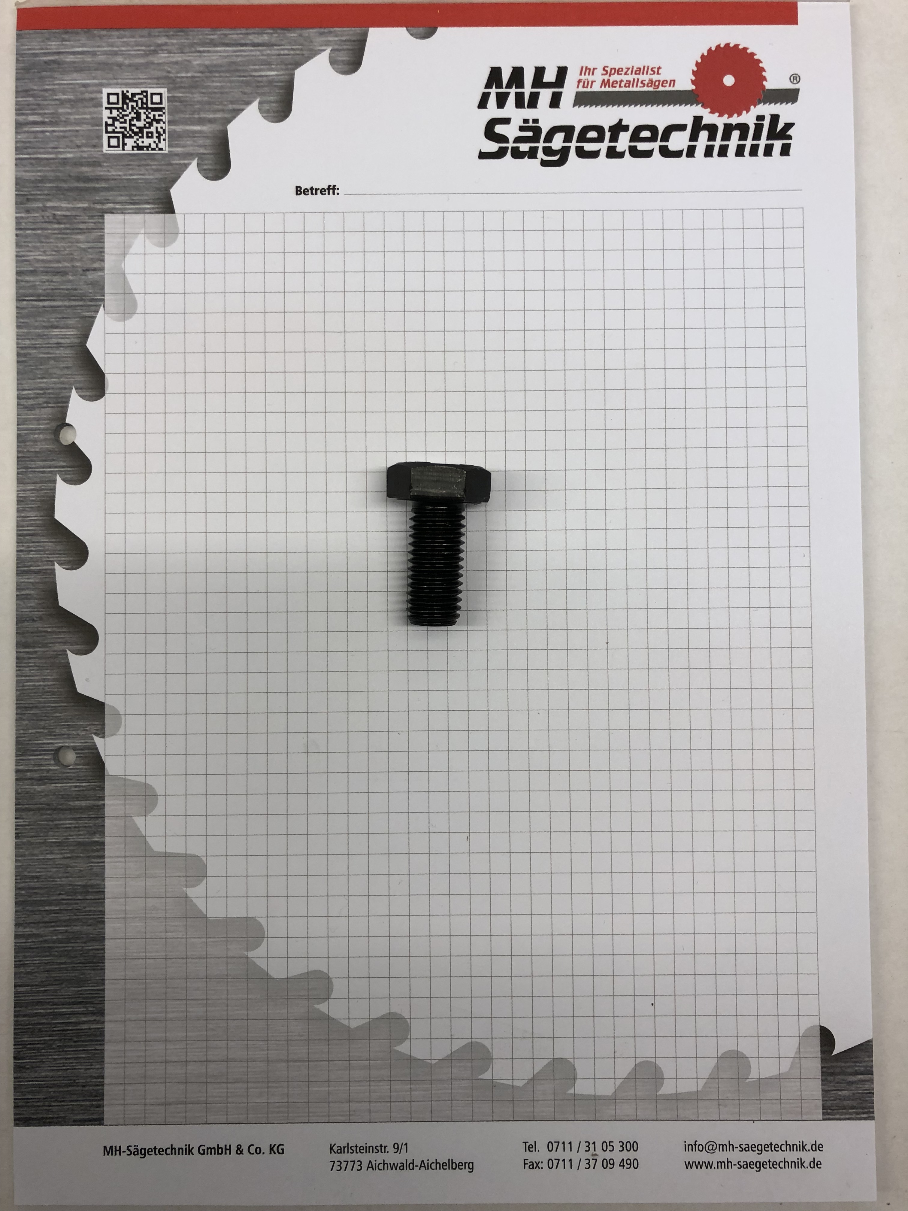 Spannschraube für Sägeblatt
