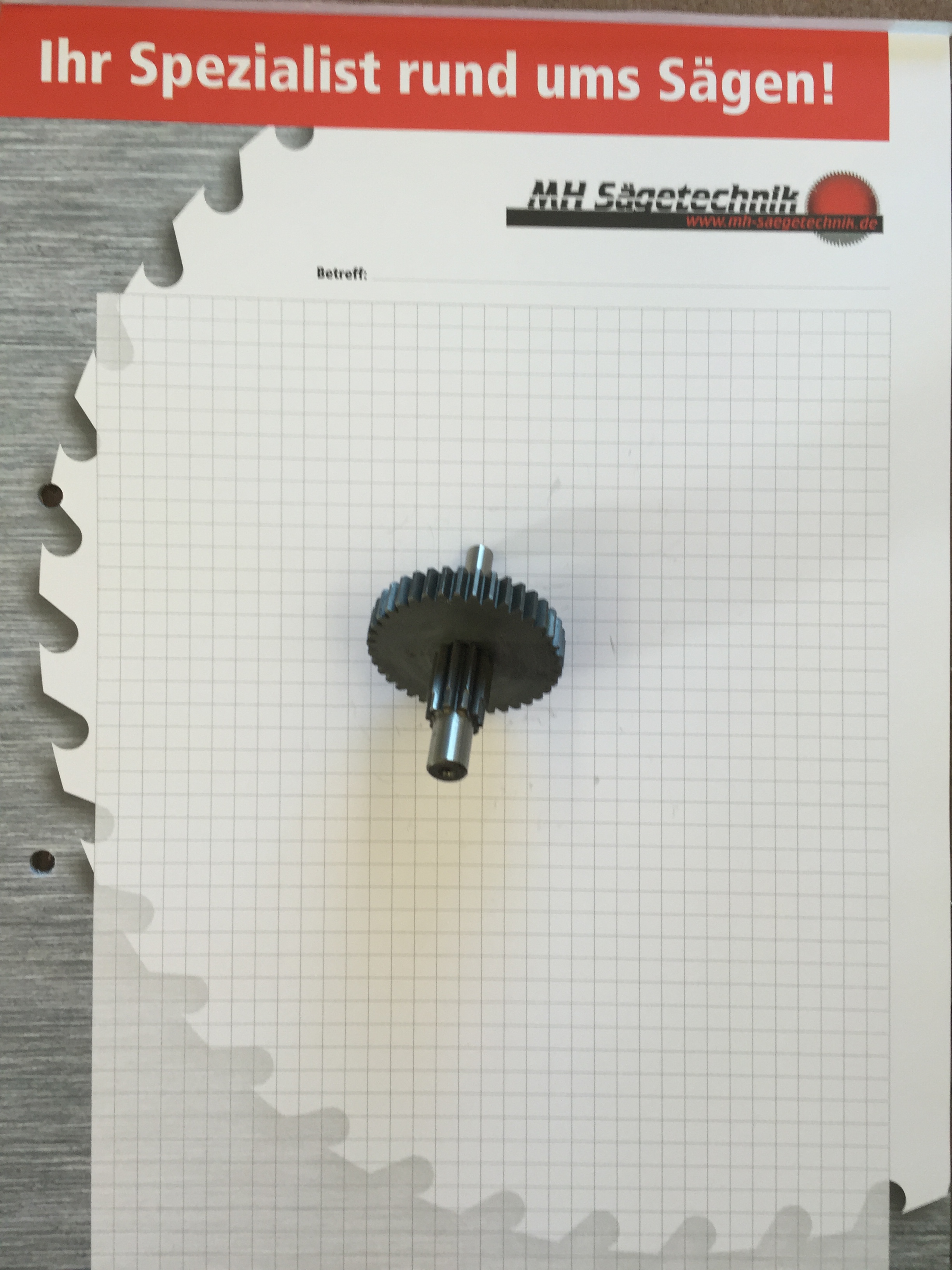 Ritzel für Digitalmaschine