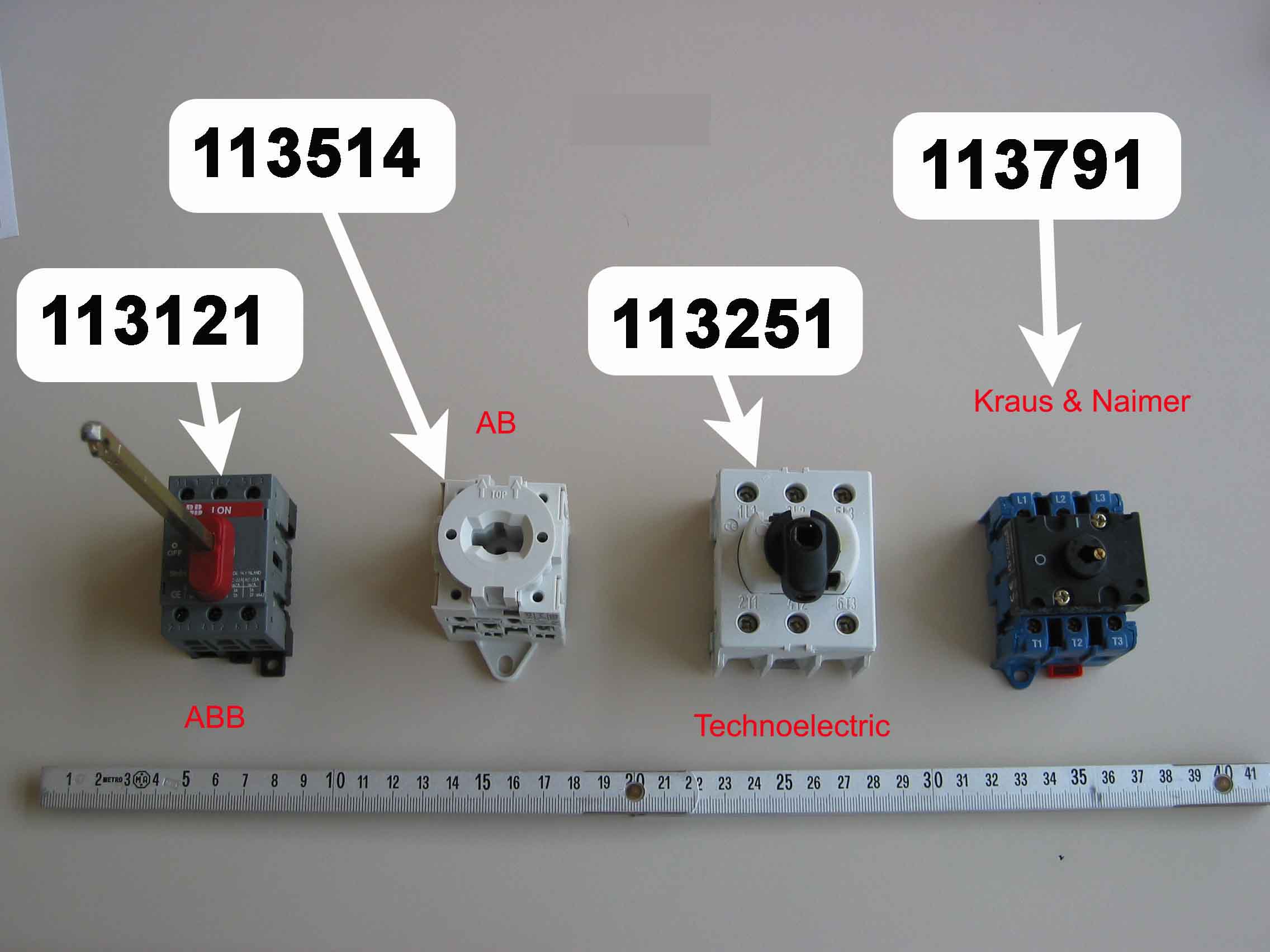 MAIN SWITCH 3P 16A -OT16F3 *