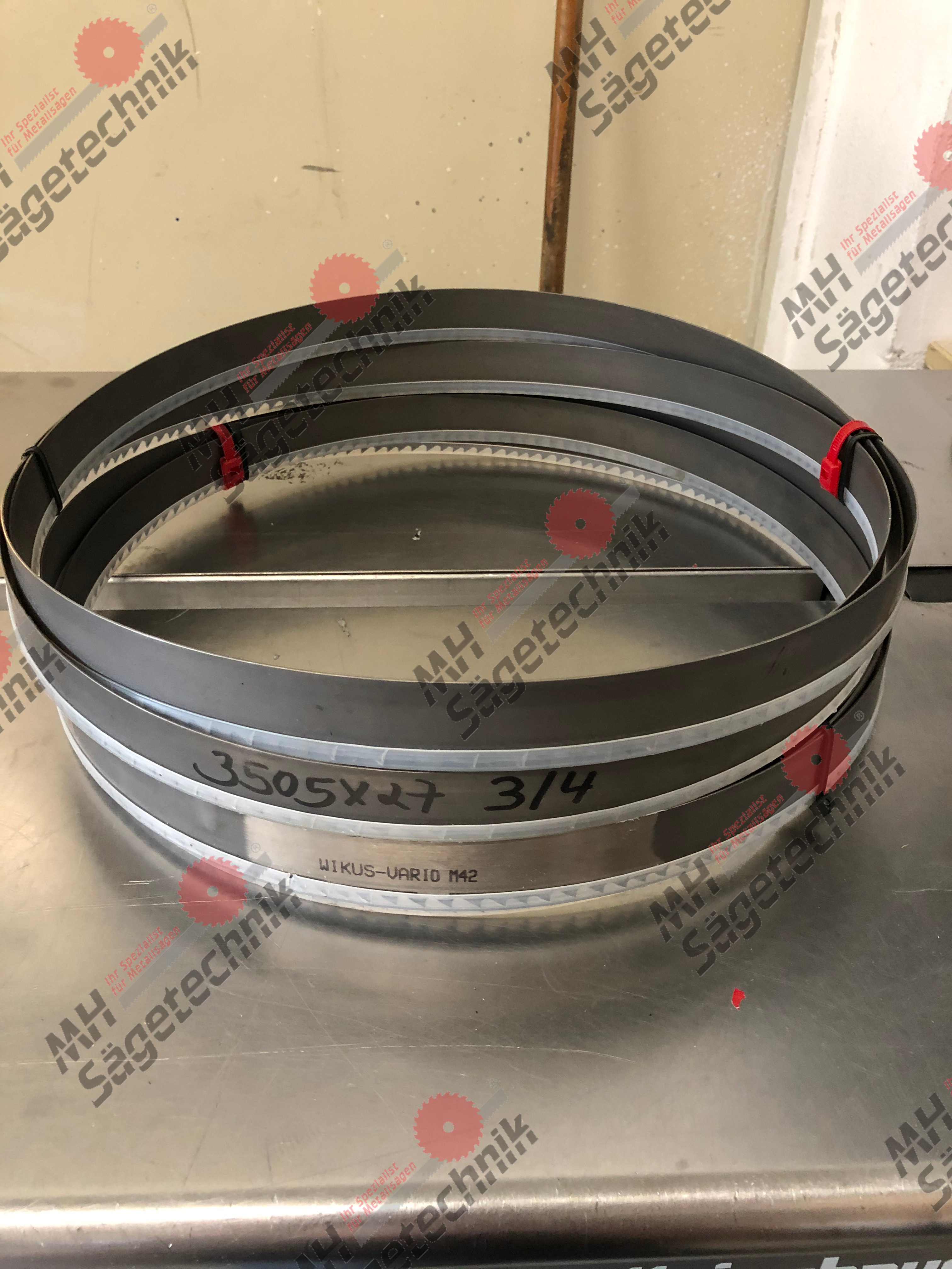 2 Stk. Bi-Metallsägebänder Vario M42 3505x27x0,9 ZpZ 3/4