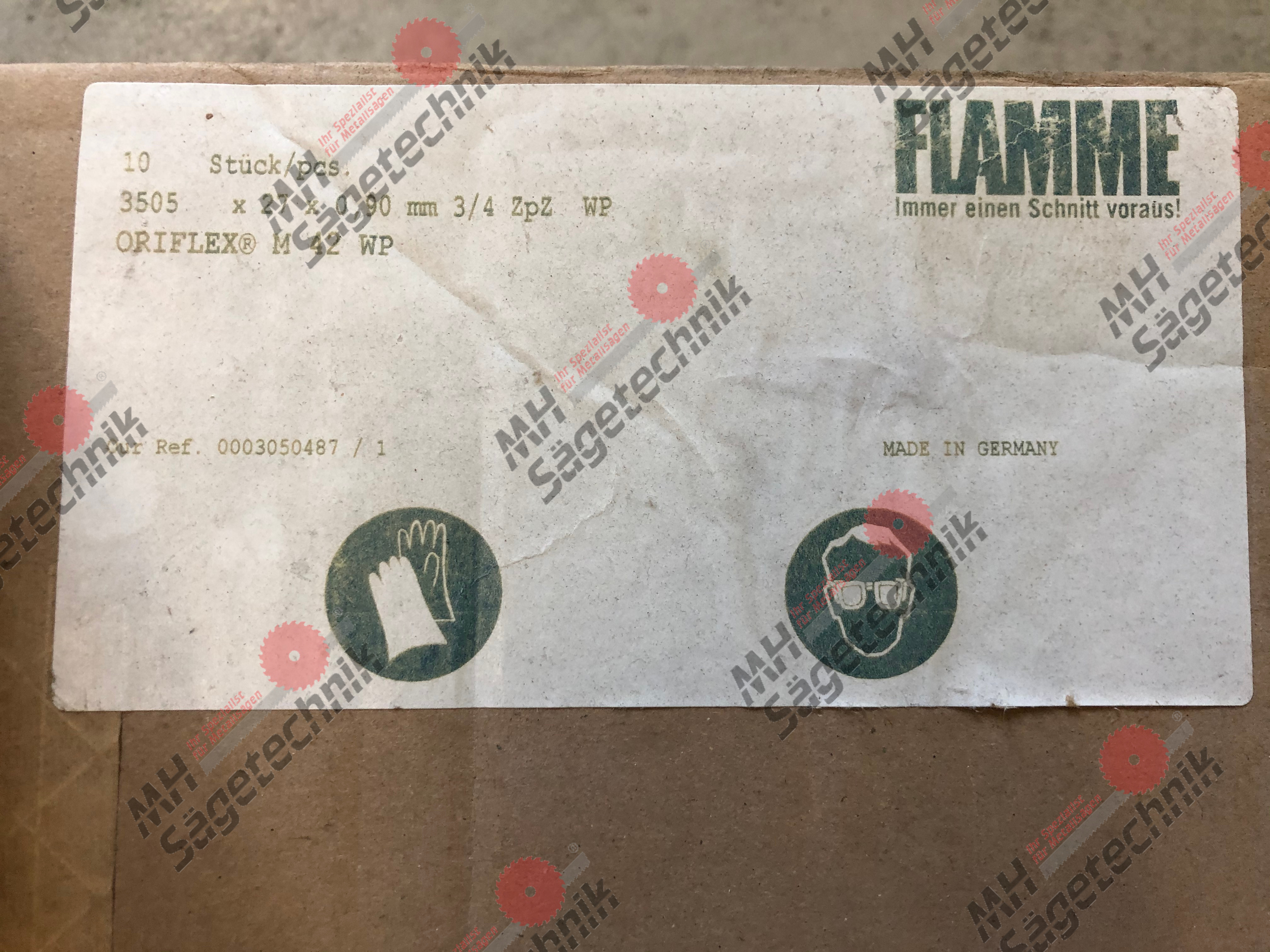 5 Stk. Bi-Metallsägebänder ORIFLEX M42 WP 3505x27x0,9 ZpZ 3/4