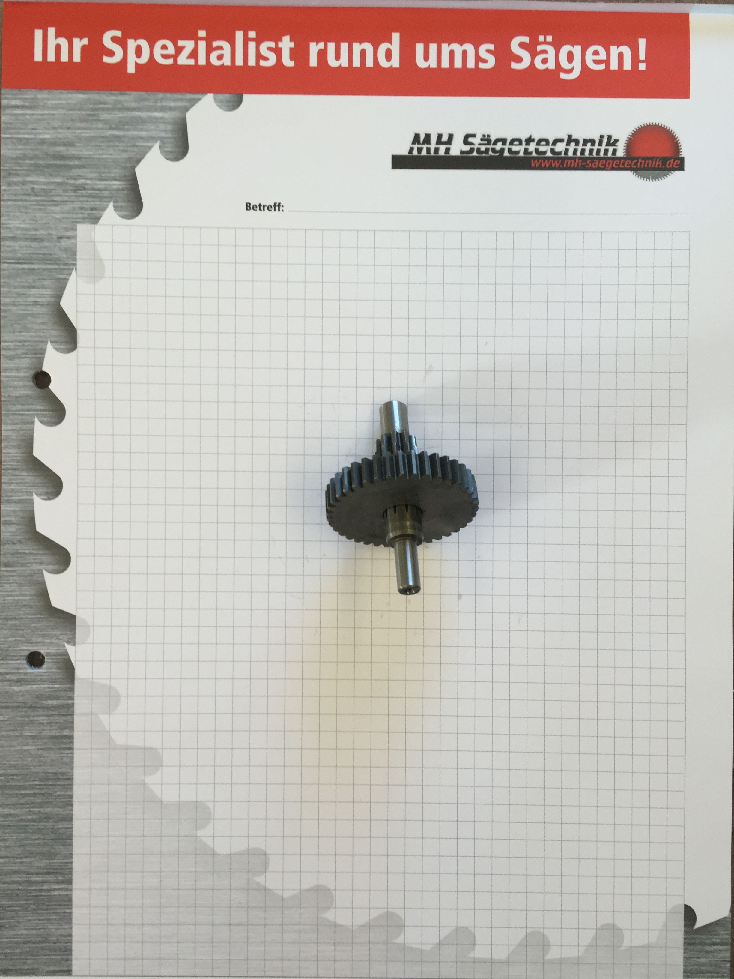Ritzel für Digitalmaschine